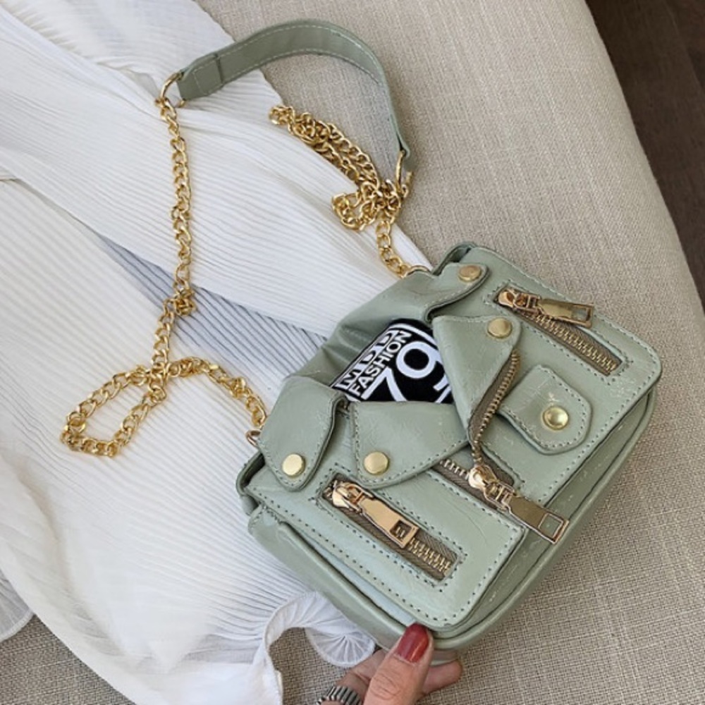 NEW * Mini Leather Jacket Bag *